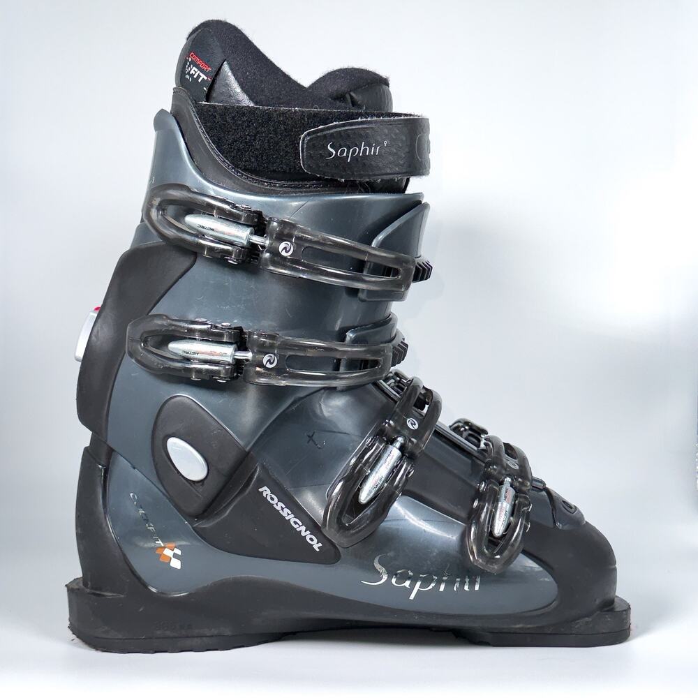 Rossignol Saphir Cockpit Ski Boots Womens Size 26 26.5 Shell 27.5 BSL 305mm Gray